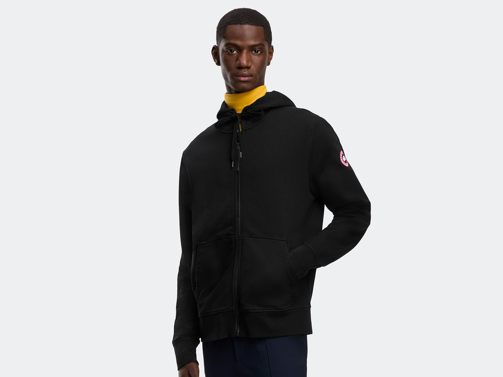 Huron Full Zip Hoodie (Men) - Black