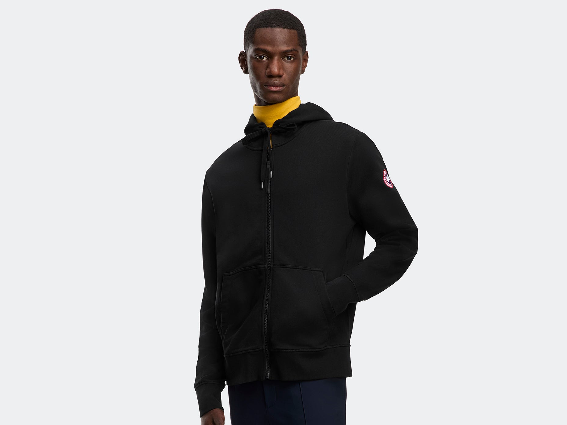 Huron Full Zip Hoodie (Men) - Black