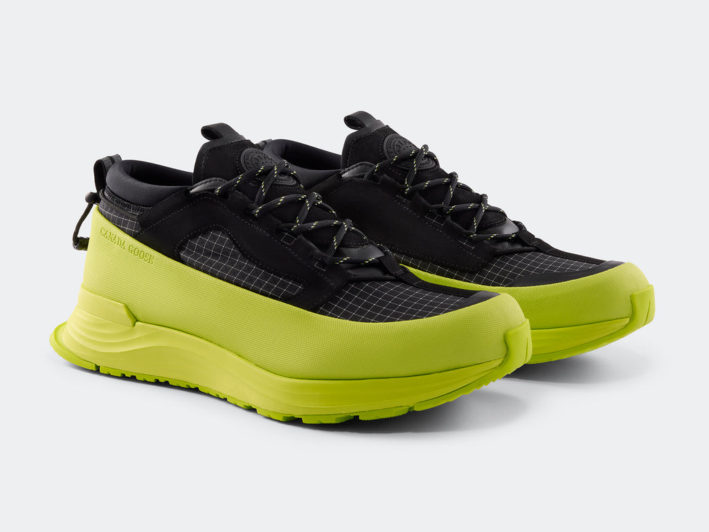 Men's Glacier Trail Sneaker - Dyneema - Black/ Summer Lime