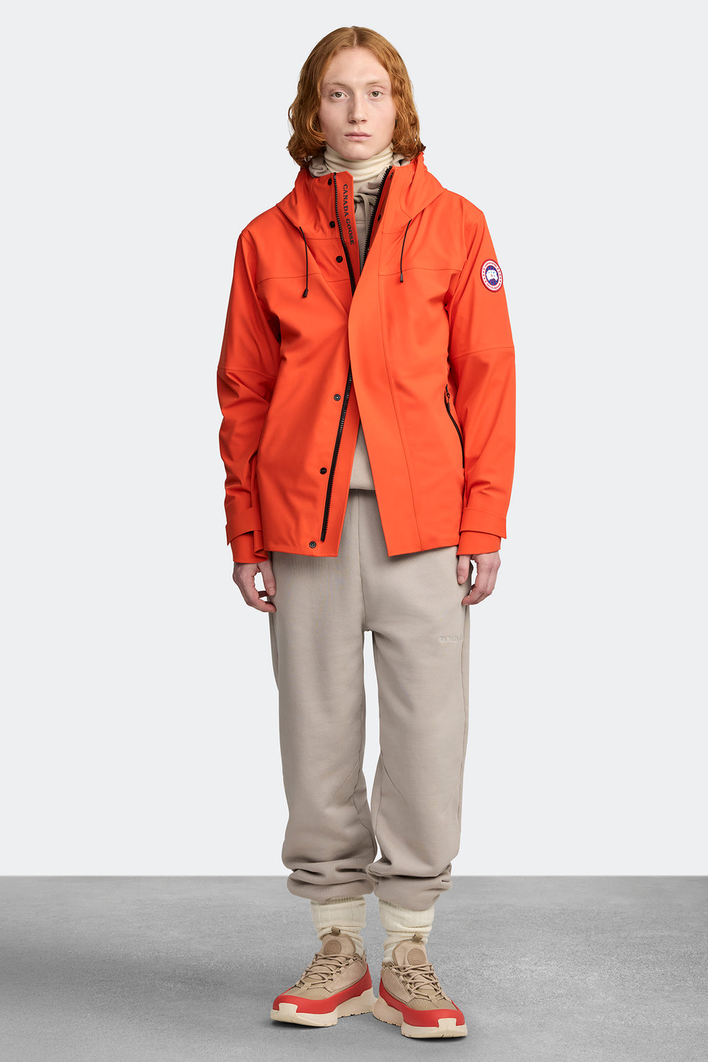 Men's Glacier Trail Sneaker - Dyneema - Tan/Signal Orange/Linen