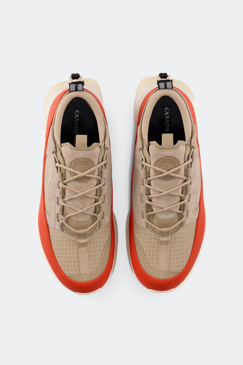 Men's Glacier Trail Sneaker - Dyneema - Tan/Signal Orange/Linen