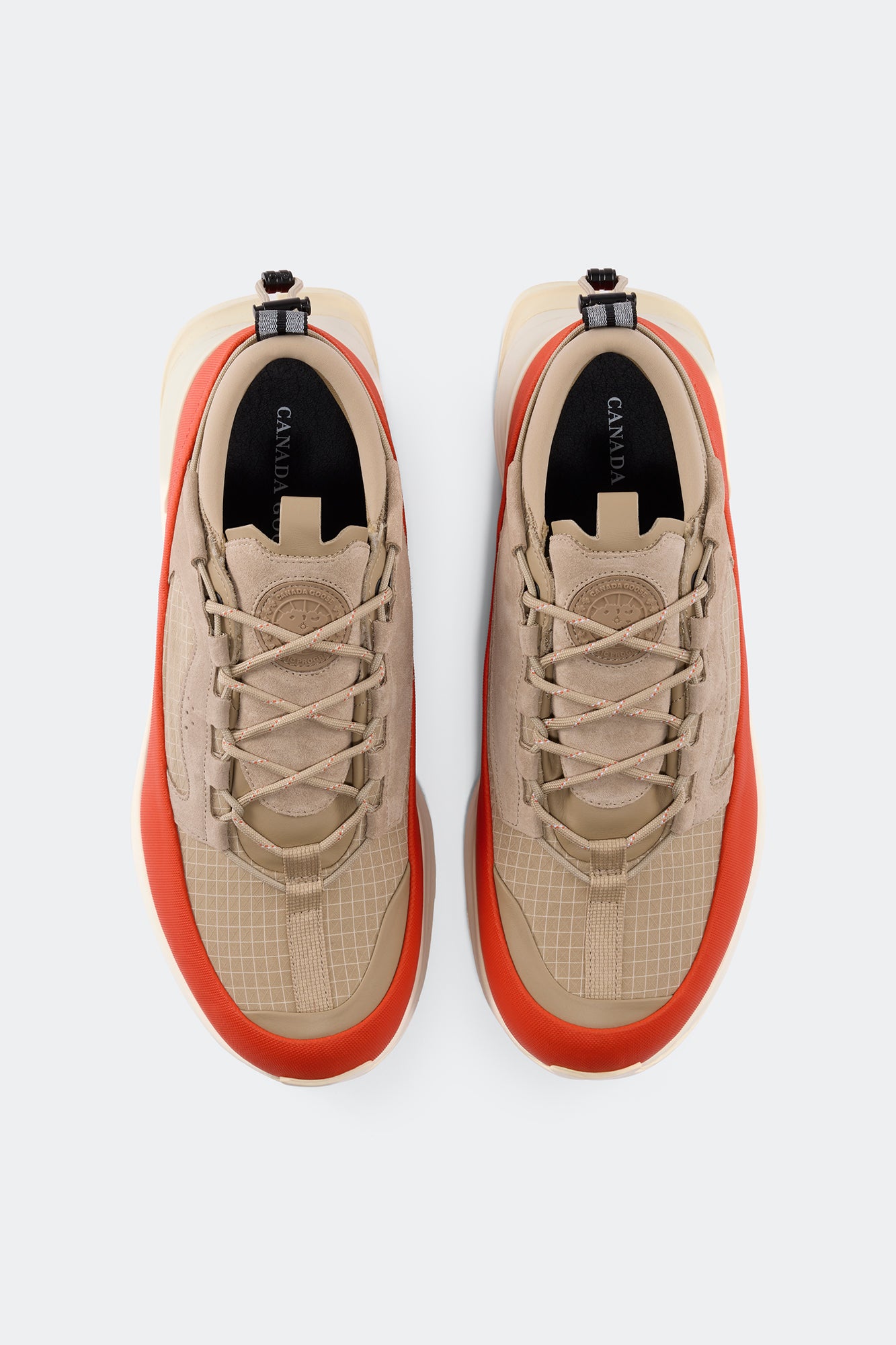 Men's Glacier Trail Sneaker - Dyneema - Tan/Signal Orange/Linen