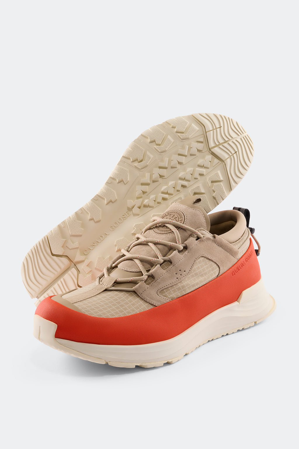 Men's Glacier Trail Sneaker - Dyneema - Tan/Signal Orange/Linen