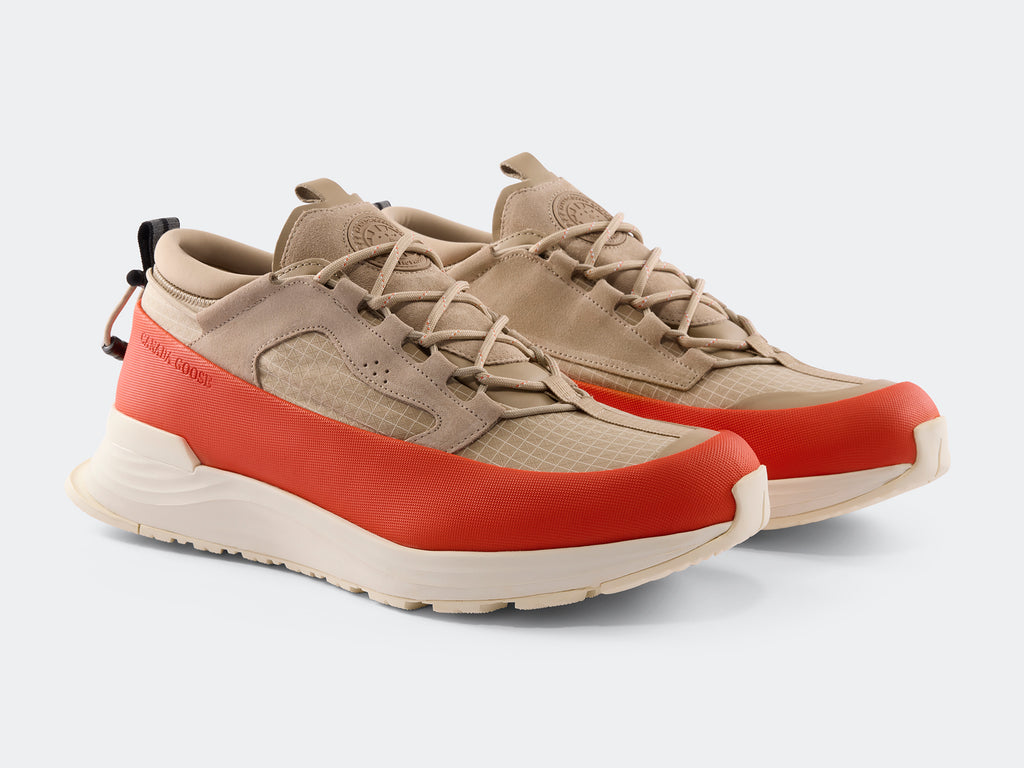 Men's Glacier Trail Sneaker - Dyneema - Tan/Signal Orange/Linen