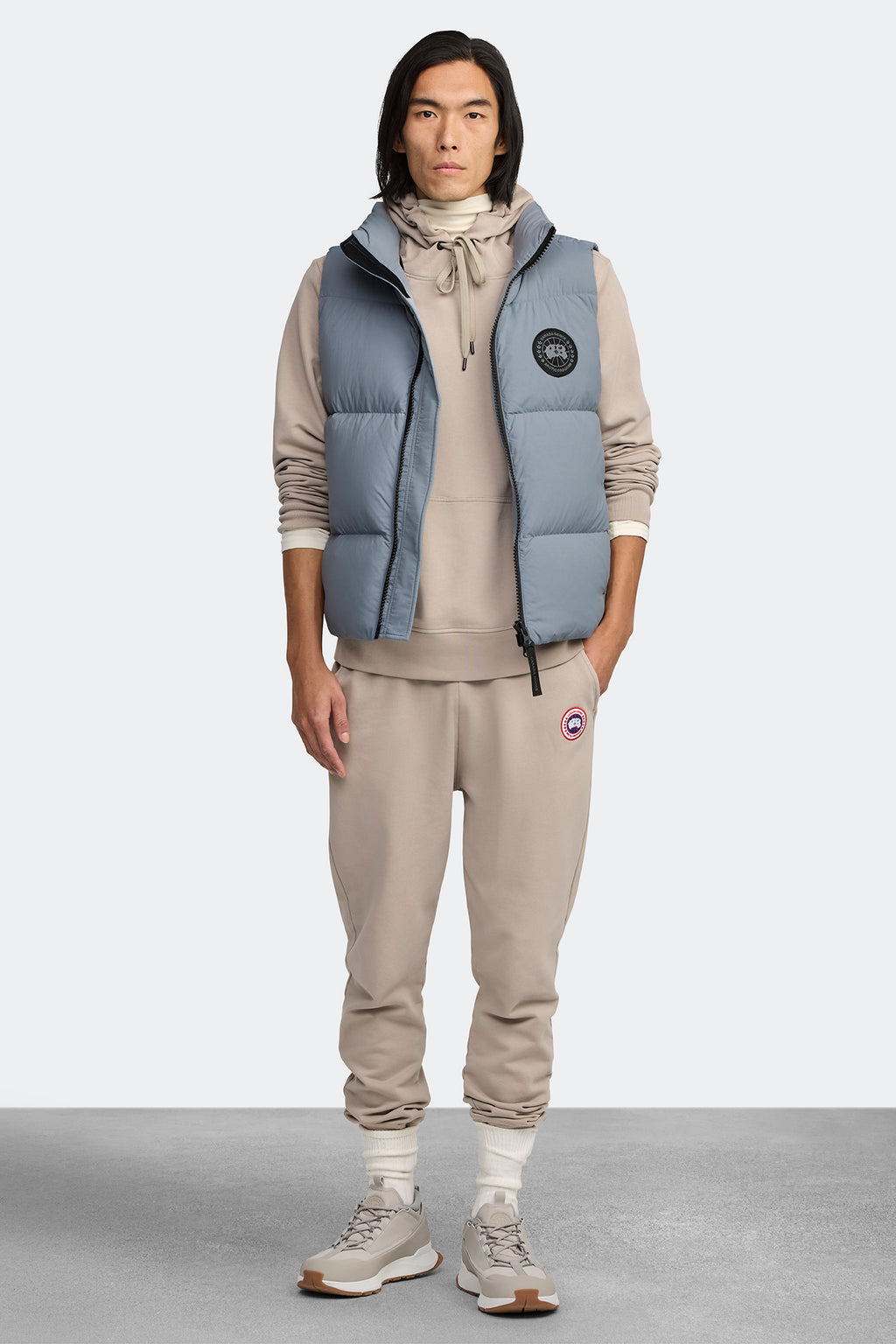 Men's Glacier Trail Sneaker - Limestone/White