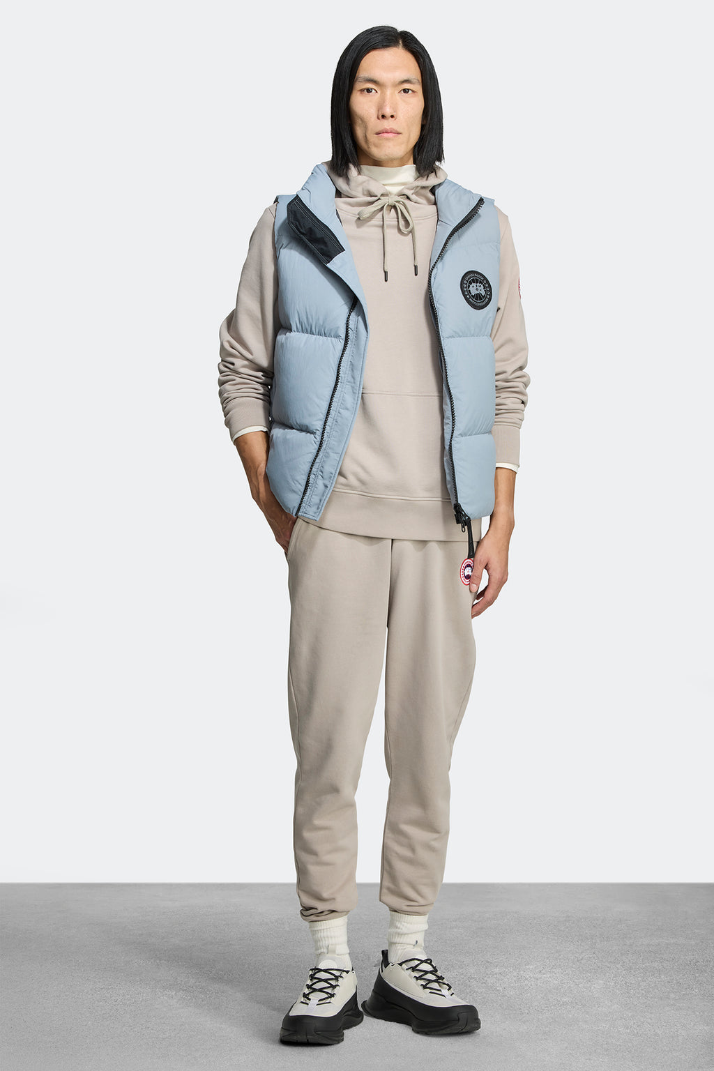 Men's Glacier Trail Sneaker - White/Black