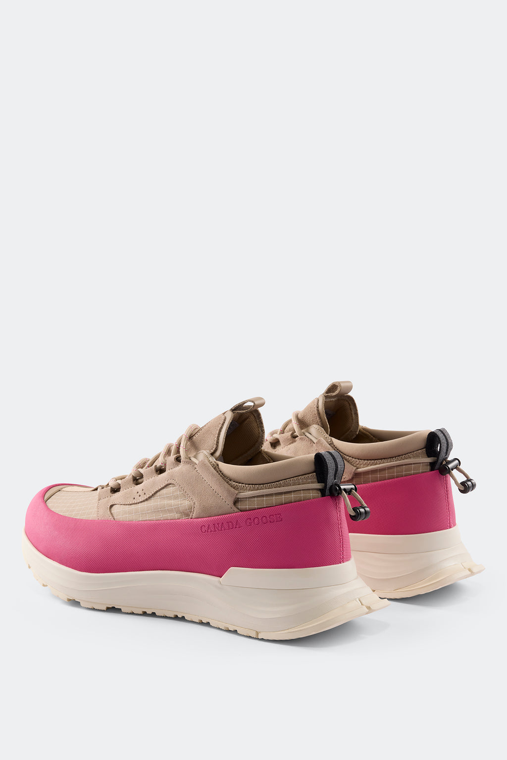 Women's Glacier Trail Sneaker - Dyneema - Tan/Summit Pink