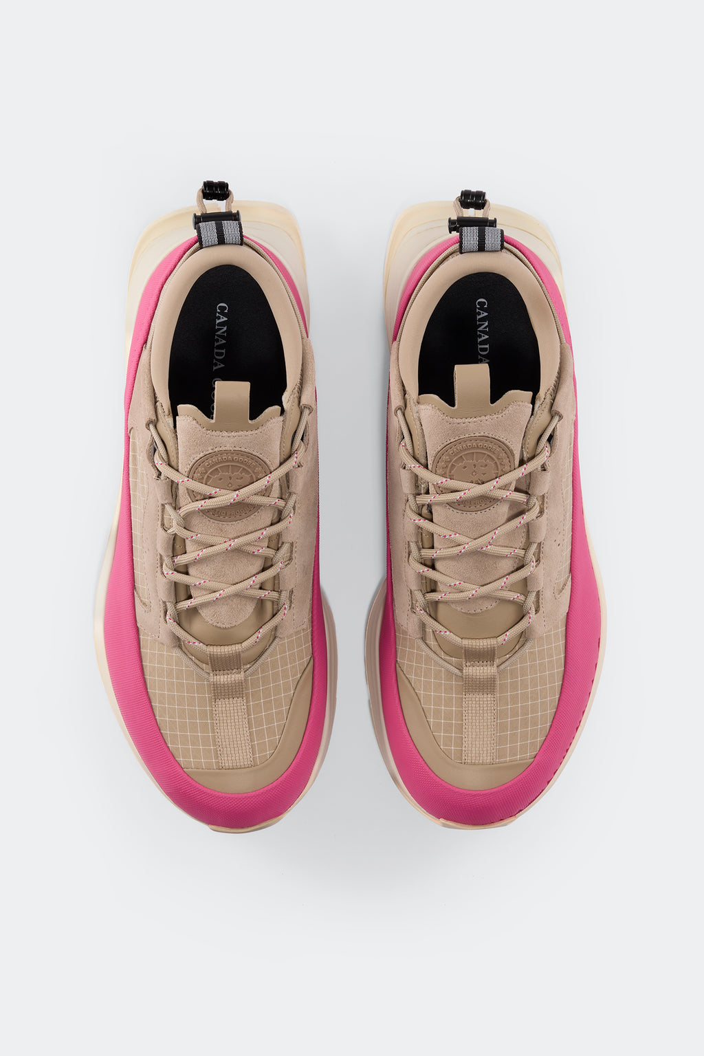 Women's Glacier Trail Sneaker - Dyneema - Tan/Summit Pink