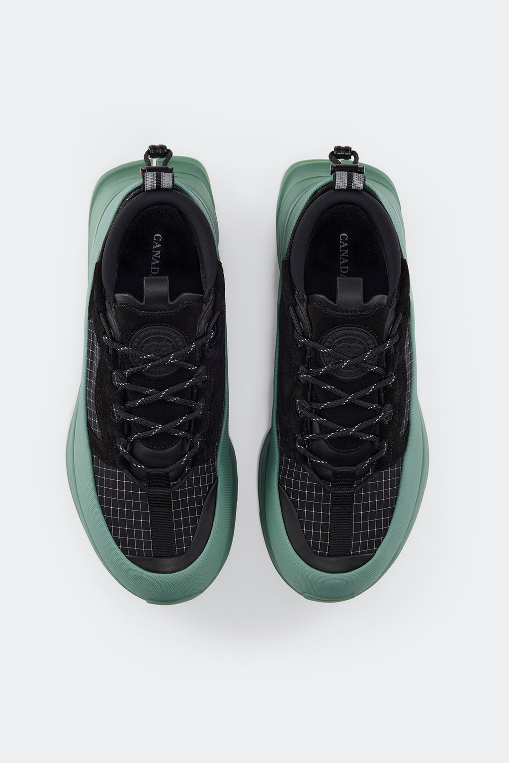 Women's Glacier Trail Sneaker - Dyneema - Black/Washed Green