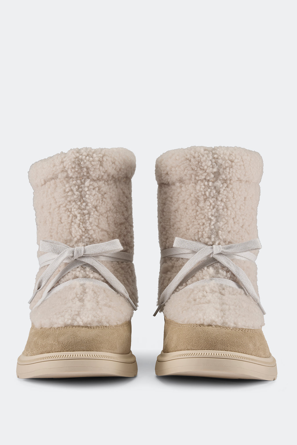 Demma Shearling Puffer Boot - Linen