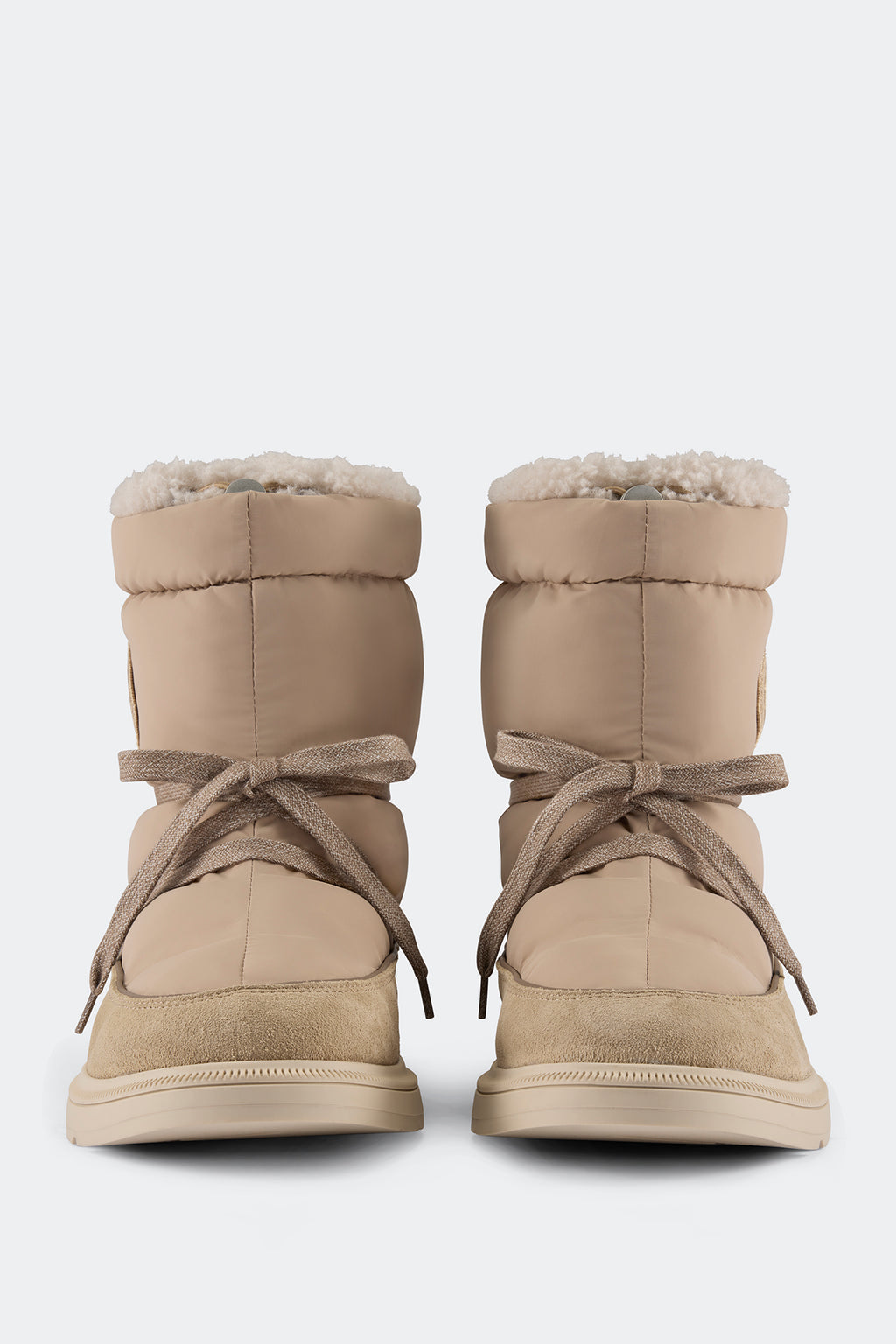 Demma Puffer Boot - Tan/Linen