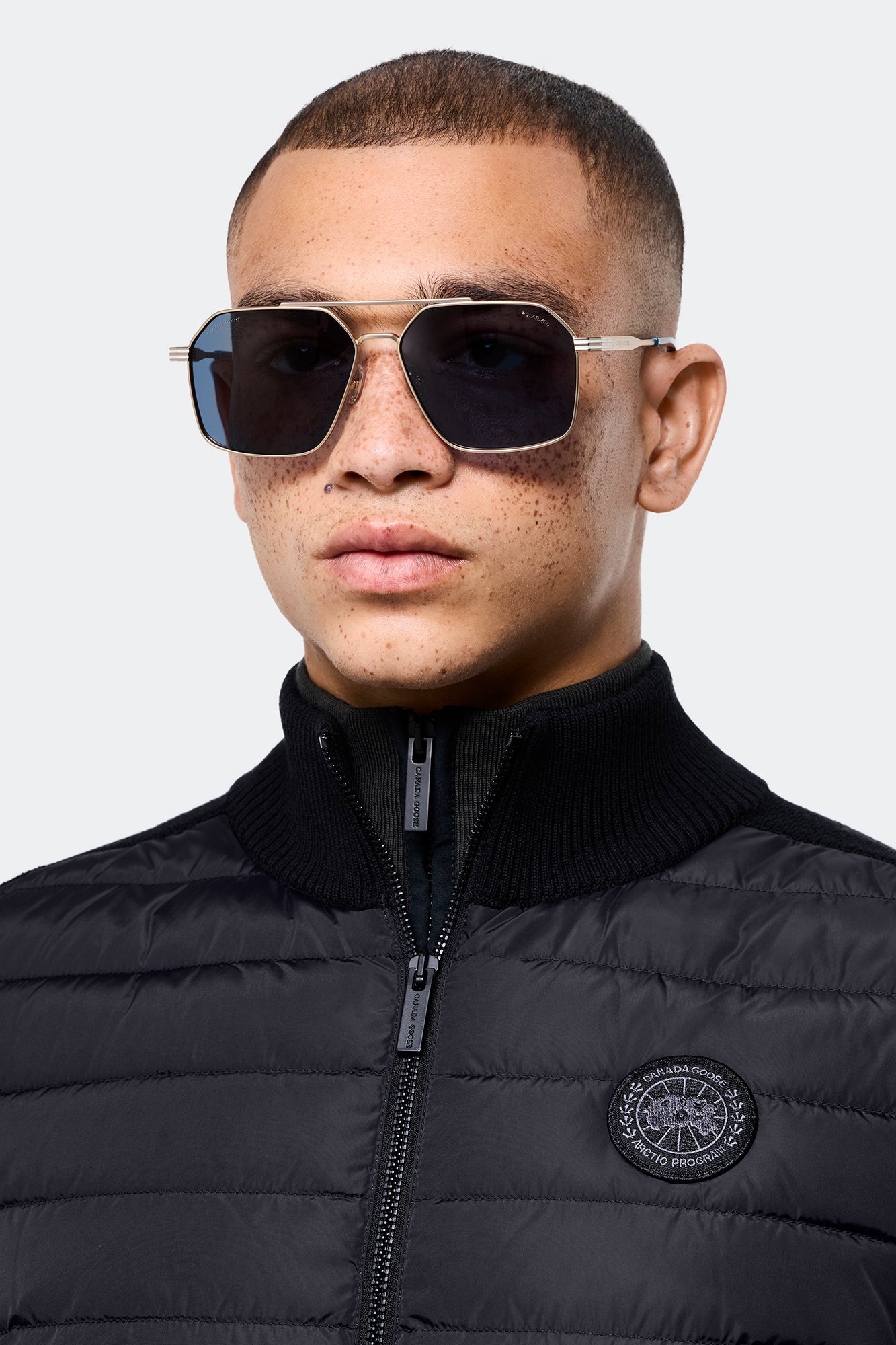 Moraine Sunglasses (Men) - Matte Gold/Blue - Image 5