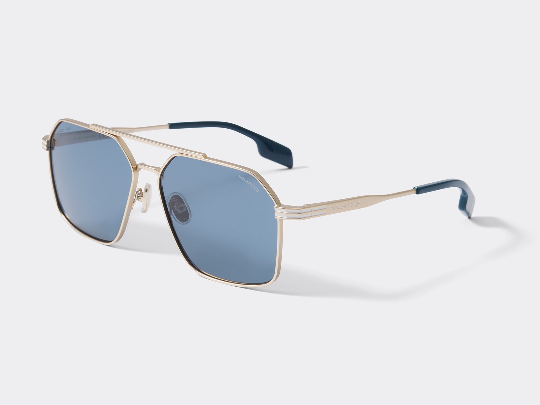 Moraine Sunglasses (Men) - Matte Gold/Blue