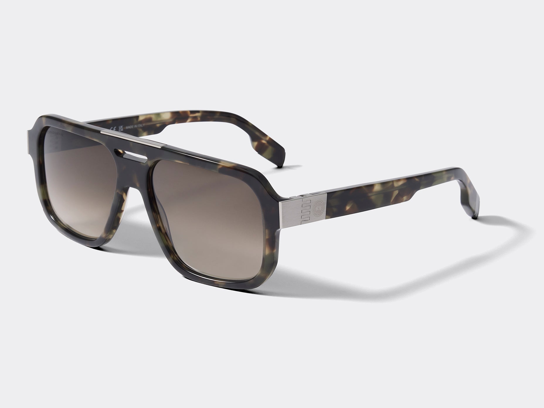 Milford Sunglasses (Men) - Havana Khaki/Gradient Brown Smoke