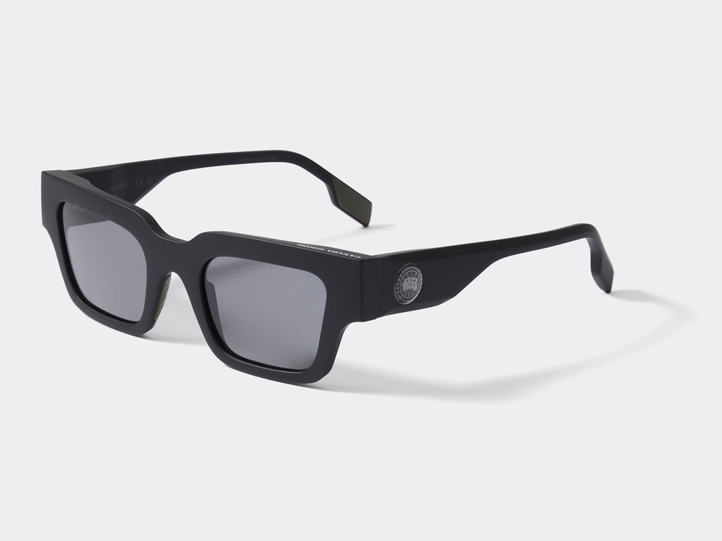 Waddington Sunglasses - Matte Black/Grey-Green