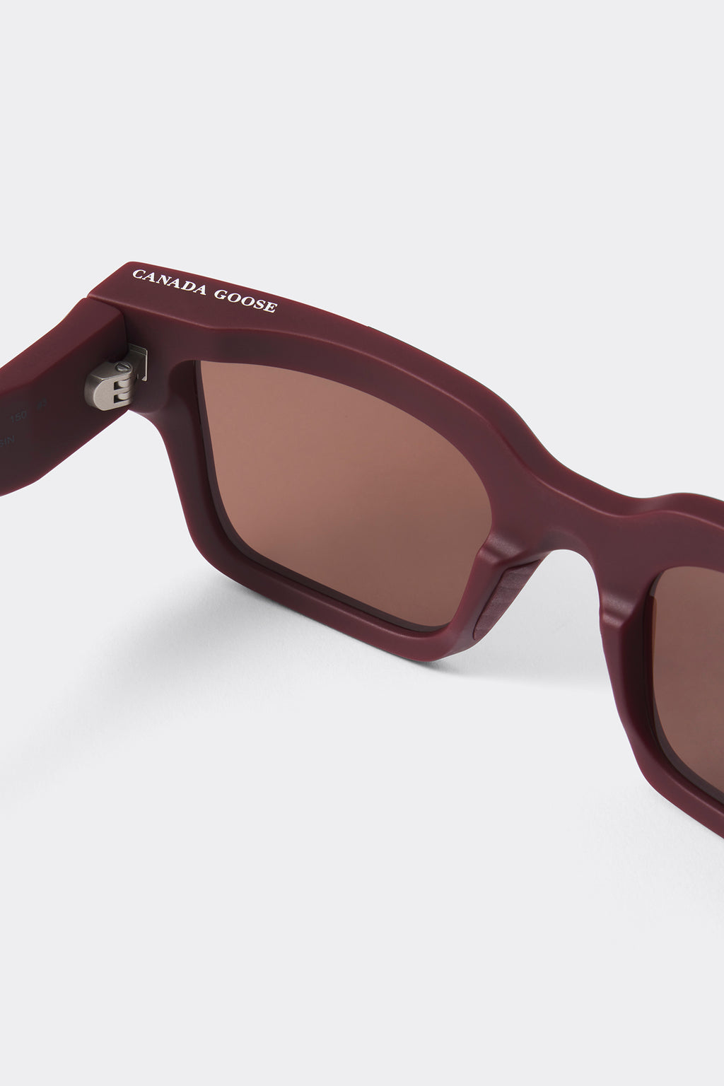 Waddington Sunglasses - Matte Burgundy/Light Brown - Image 4
