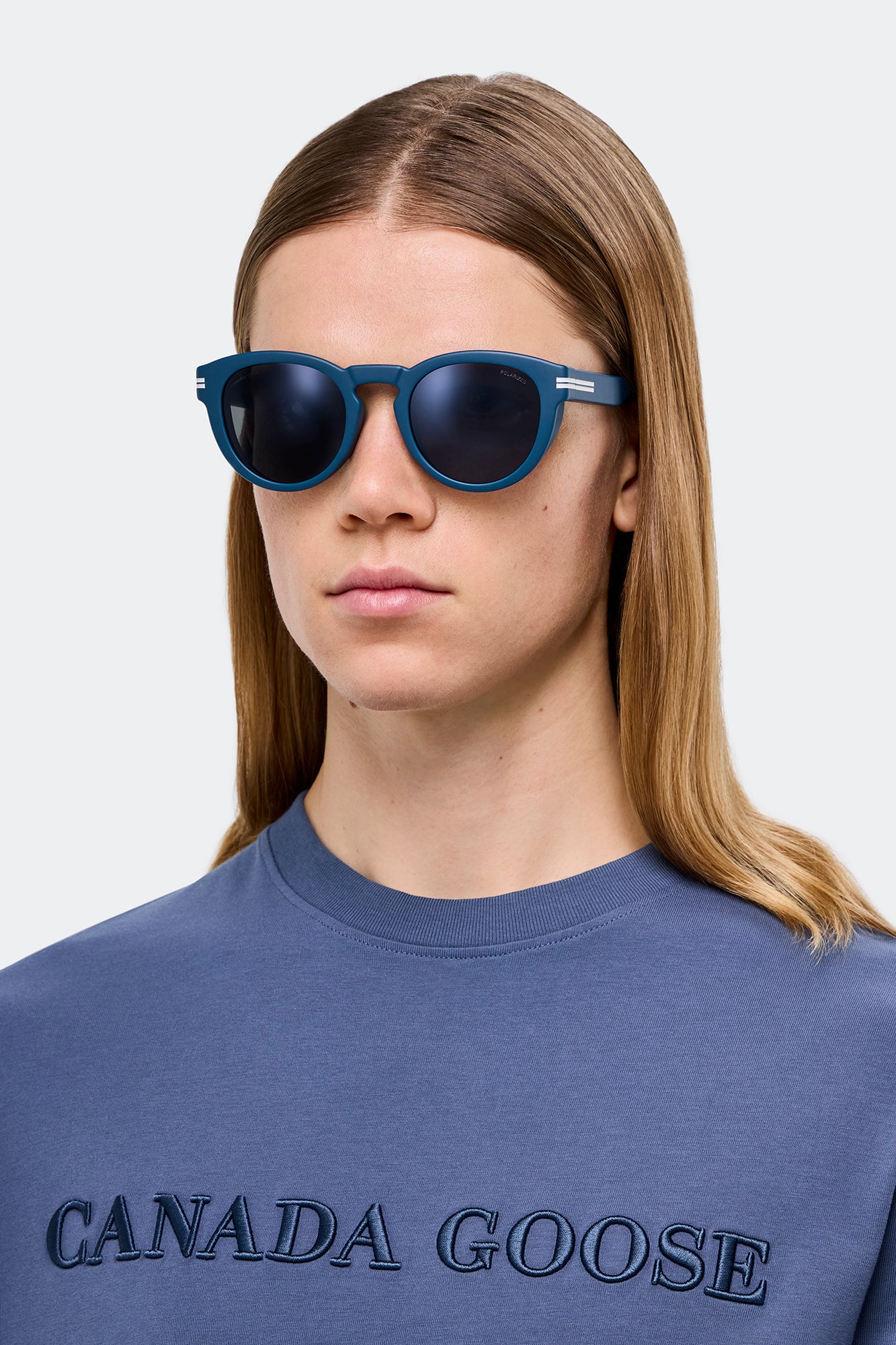 Salar Sunglasses - Matte Blue/Grey Flash - Image 5
