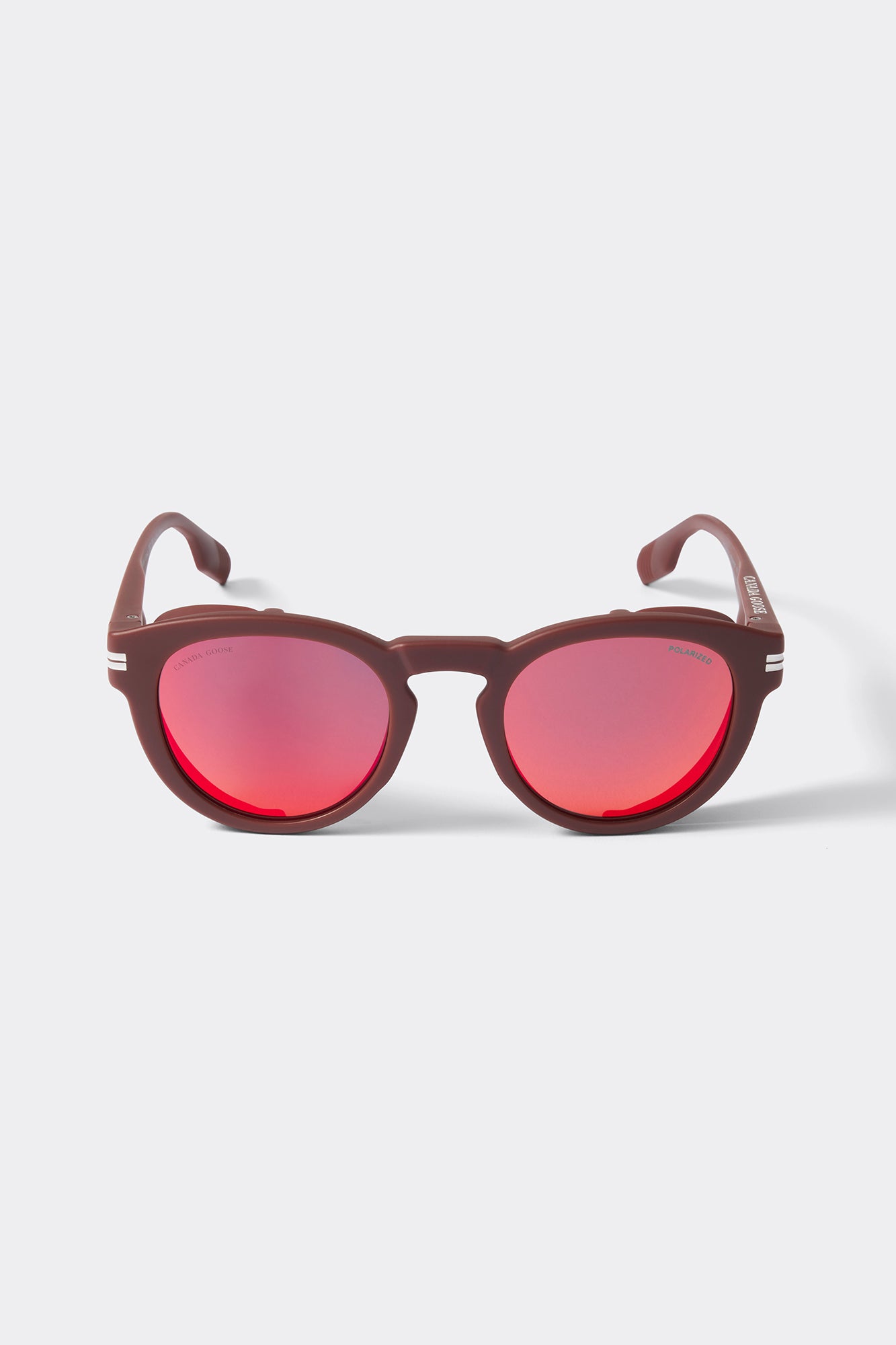 Salar Sunglasses - Matte Burgundy/Grey Flash Red - Image 2