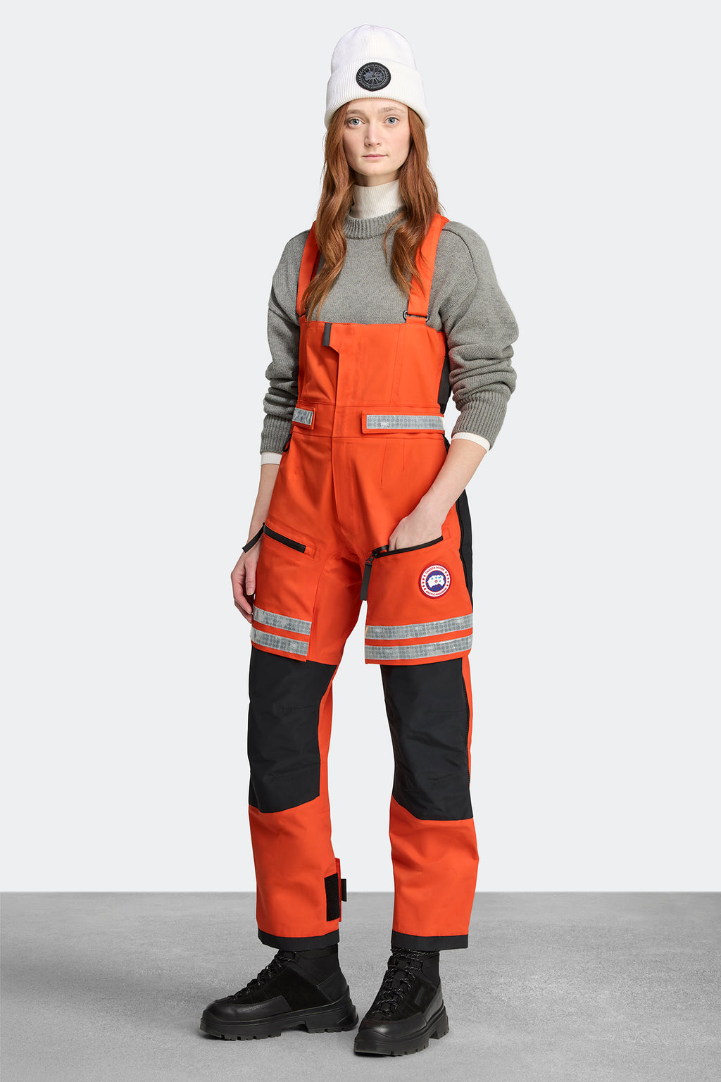 Sea Mantra Bib Overall (Women) - Signal Orange